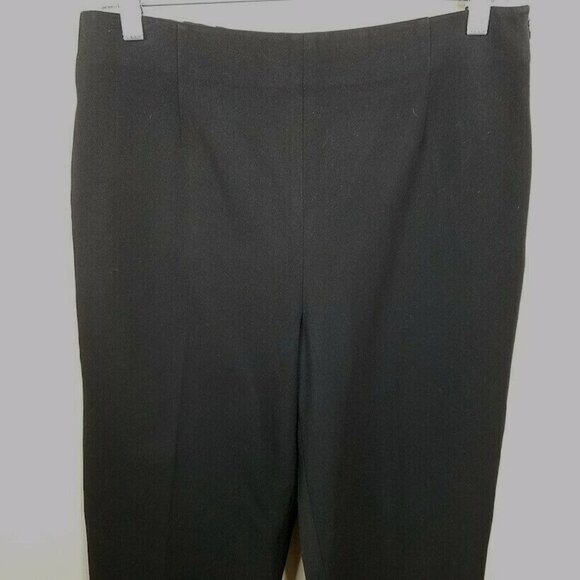 Chicos Womens Black Dress Pants Size 8 Polyester Rayon Spandex Blend Machine Was - Picture 2 of 6